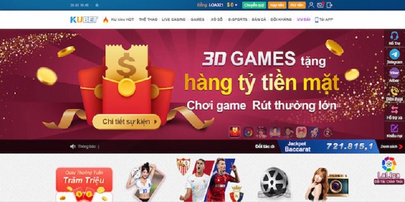 Cách thức nạp tiền Kubet